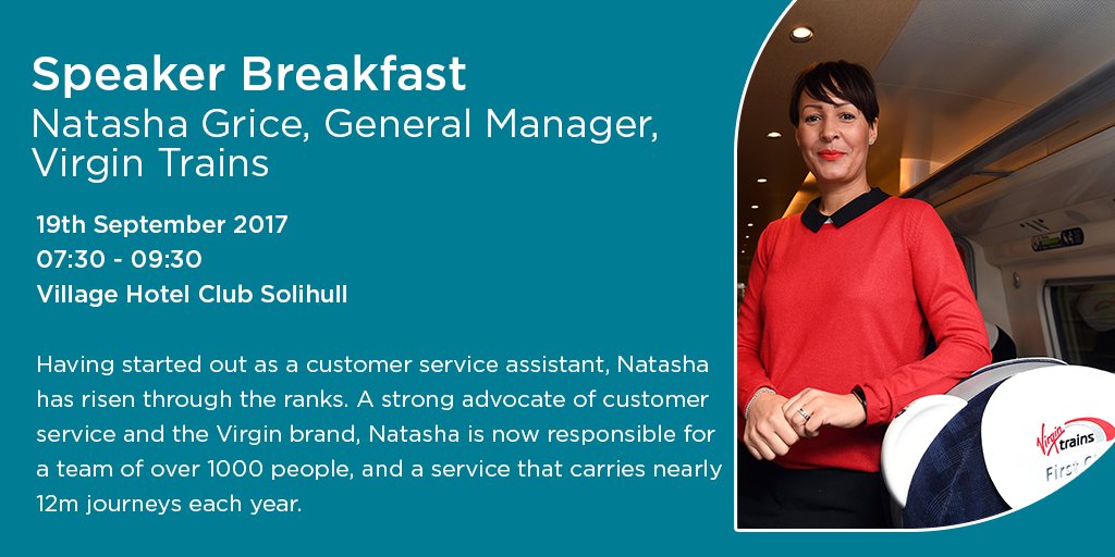 GrBhamChambers's tweet image. Breakfast with Natasha Grice, GM of @VirginTrains WM 🚆

An update on Virgin Trains &amp;amp; their future plans #Transport bit.ly/2uixMbF