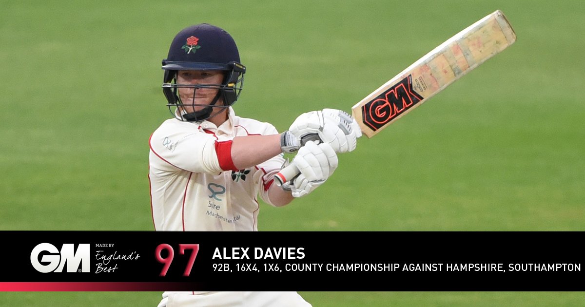 GMCricket's tweet photo. A breezy 97 run knock off 92 balls from @aldavies23 came to an end in Southampton against Hampshire. https://t.co/AGpAQujIJt #GM2017 #LSweet https://t.co/wWZY39B3zN
