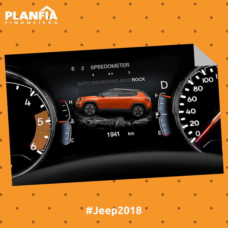 Planfia's tweet photo. Conoce la nueva pantalla de 7’’ y totalmente a color del #JeepCompass2018 ¡Llévatelo con Financiera Planfia a una tasa increíble! https://t.co/wQurpd1Ywq