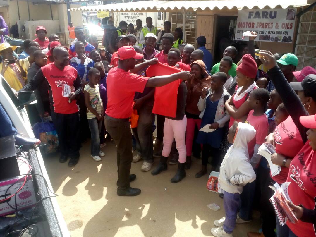 ExideZim's tweet photo. Every moment with Exide is always an Exiding one. A great time we had in Marondera! Roadshow was POWERED BY EXIDE.
#POWEREDBYEXIDE https://t.co/Ek5uSwsYJf
