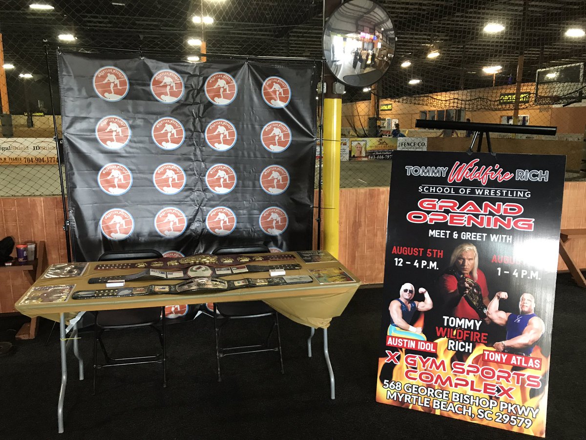 wrestlerweekly's tweet image. THANK YOU TO EVERYONE who came out in support of the Grand Opening of the Tommy Wildfire Rich School of Wrestling in Myrtle Beach!