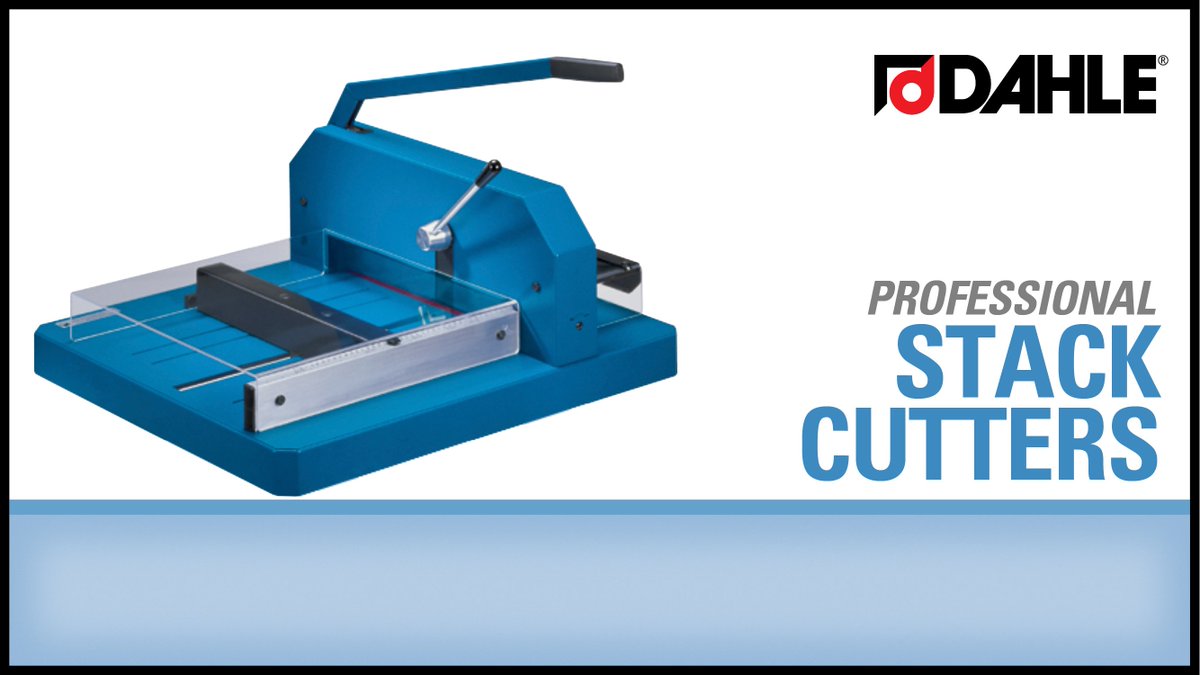 Dahle_NA's tweet image. Cut through up to 700 sheets at a time with a Dahle Pro Stack Cutter! youtu.be/8pdUerF7StM  #stackcutter #precision #germanengineering