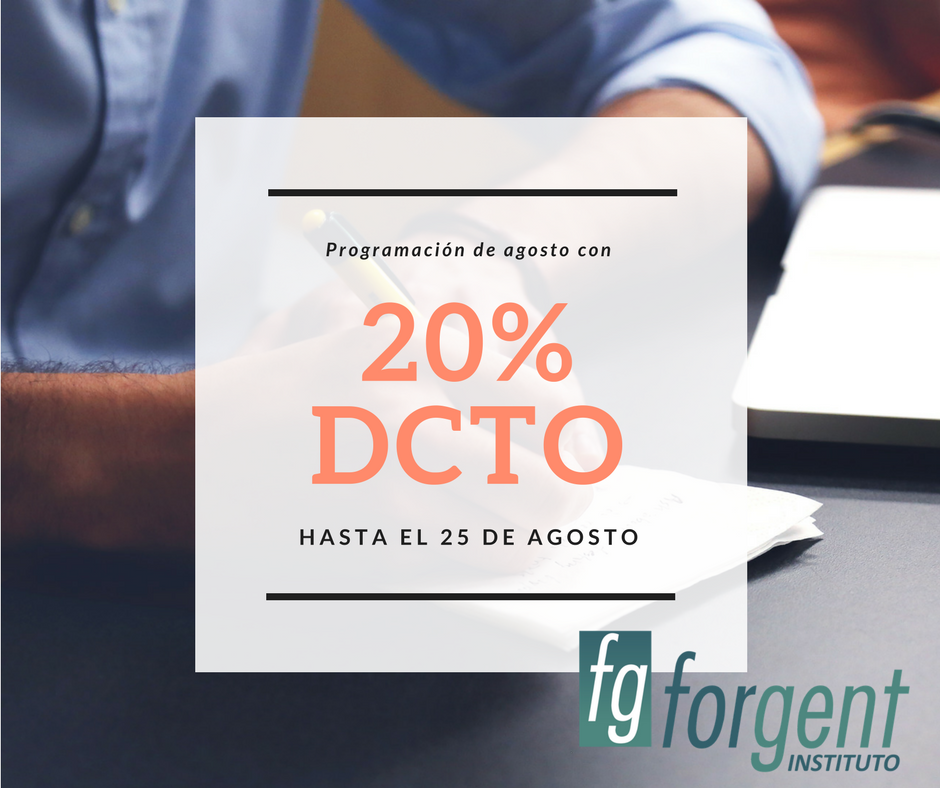 FORGENT's tweet photo. Aprovecha la oferta especial al 25 de agosto, 20% de descuento.
Escríbenos a info@forgent.cl para mayor información. https://t.co/6231ad1tOZ