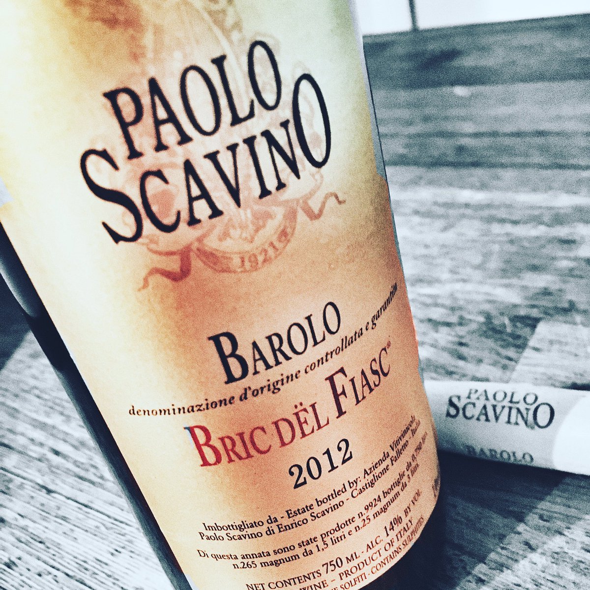has blossomed into a beautiful barolo exhibiting the landmark elegance of all scavino wines. the perfume alone is terrific! #bricdelfiasc