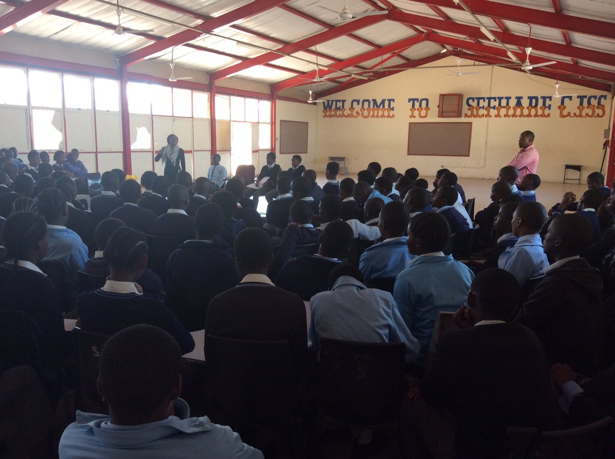 lillianmoremi's tweet photo. Afternoon chat about careers with #Sefhare community junior secondary school form 3s. https://t.co/vyaVEsMrA0