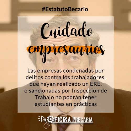 OfiPrecaria's tweet photo. No hay que fiarse de los piratas laborales. Por eso pedimos
#NoMasBecasPorTrabajo #EstatutoBecario https://t.co/S3vxaVpdVW