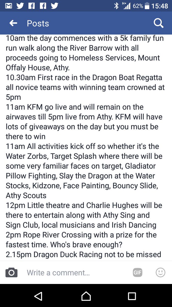m.facebook.com/story.php?stor…
Athy Dragon Boat Family Splash Day
#5k run #duck Races #Zorbing &amp;Lots more 
<a href="/triathy/">TriAthy</a> <a href="/popupraces/">Pop Up Races</a> <a href="/IrishDragonBoat/">IDBA</a>