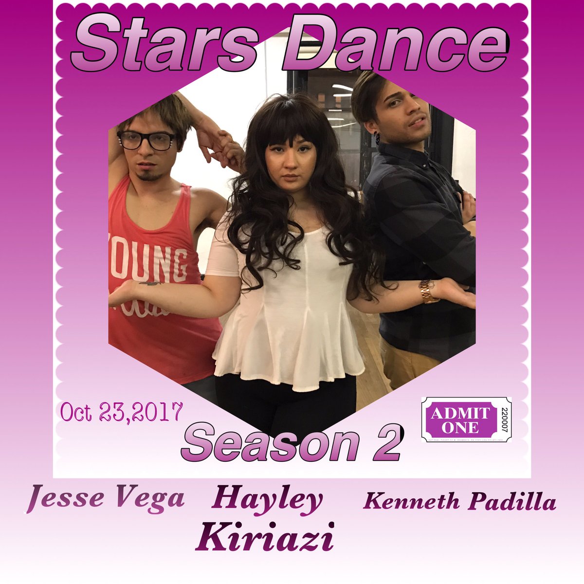 StarsDance_Web's tweet photo. Season 2 Premier Oct 23,2017 on @YouTube under #AdmitOneFilms Official Poster @hayleykfitness @KennySupremeXD https://t.co/UnjEUTN1CU https://t.co/pOdmOJWsFP