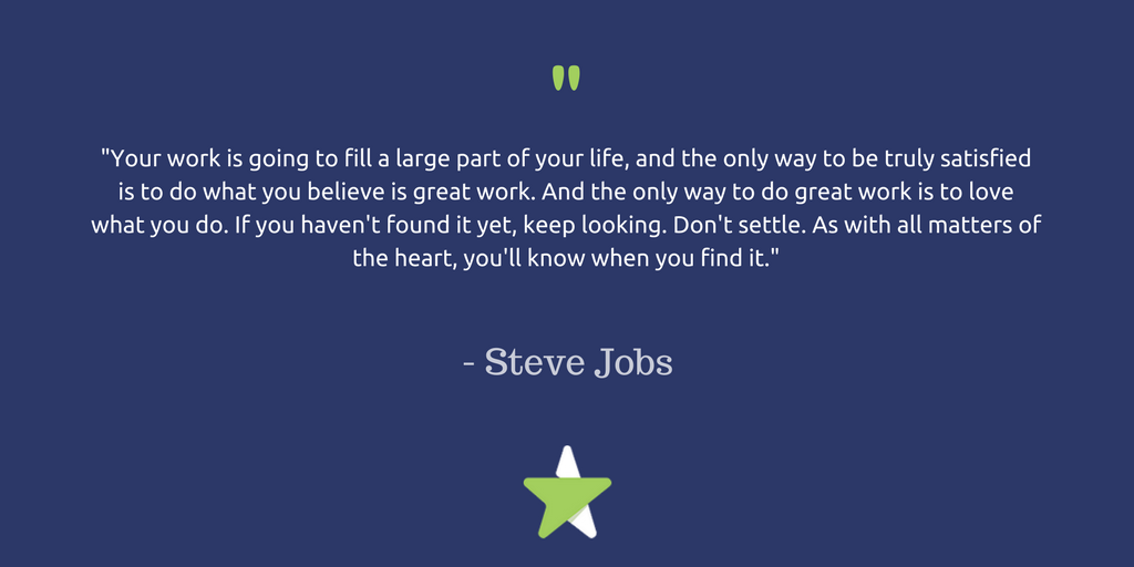 SuperCareer's tweet photo. "The only way to do great #work is to love what you do." With SuperCareer, you can easily #FindAJob you love. https://t.co/u2L7igBVEy