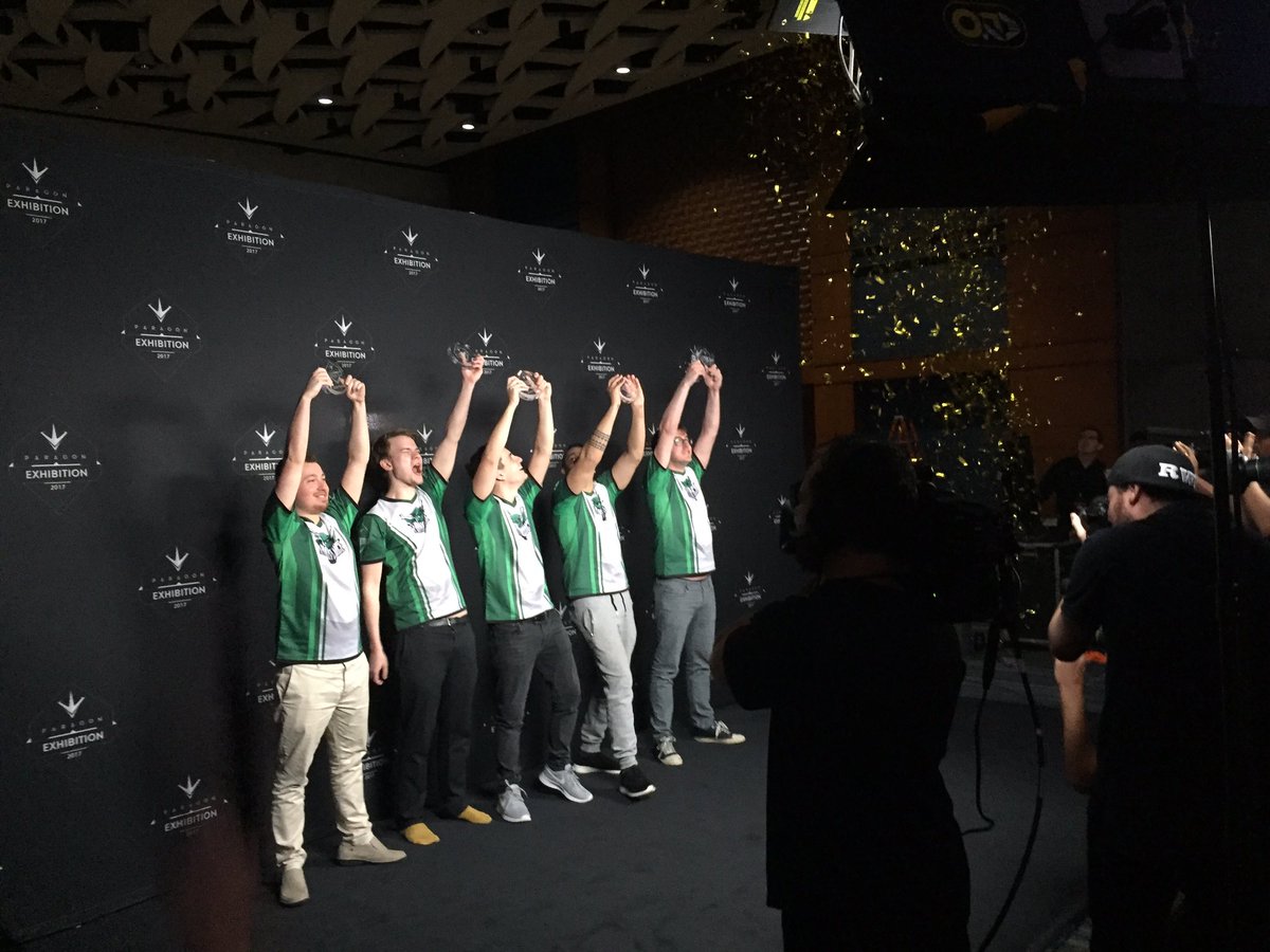 SkylerLG's tweet photo. Congrats to Think Twice, the winners of #PEX2017. Shoutout to all the other teams for their amazing performances at Paragon's first tourney. https://t.co/HCSnZ8tbew