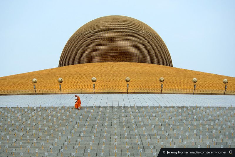 Stretching across sixteen countries, "In Search of Nirvana" captures the colours of Buddhism on.maptia.com/2w4rPMa