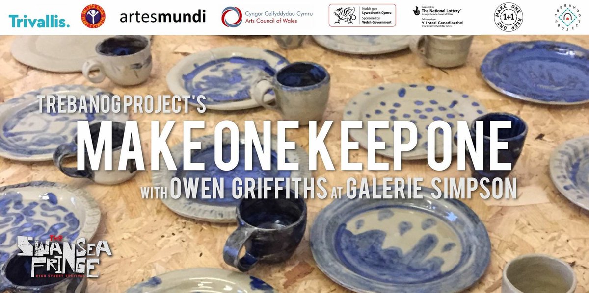 FringeSwansea's tweet photo. ✨"MAKE ONE KEEP ONE" ✨#TrebanogProject x @_OwenGriffiths_ x @ArtesMundi x @galeriesimpson x @Arts_Wales_ x #SwanseaFringe - don't miss out!! https://t.co/qpamhxYsud