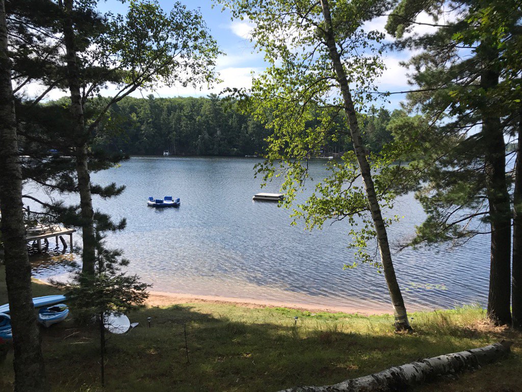 Beautiful morning on the lake. Bring on the water skis