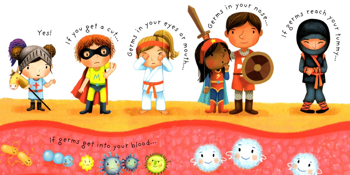 UsbornePartners's tweet image. We adore the illustrations by #MartaAlvarezMiguens in 'What Are Germs?' This page is definitely our favourite! #favekidsbookart