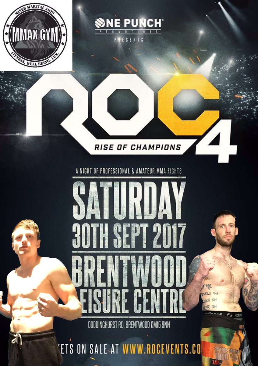 chrisjking7's tweet photo. 8 weeks to go @TheRocEvents @One_Punch .... get at me for tickets ππ»ππ» #TeamMMAX https://t.co/9VyrzZDMjF