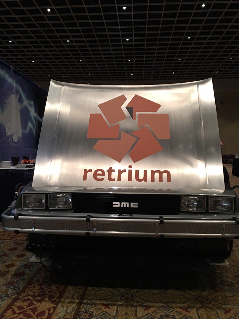 RetriumHQ's tweet photo. Post-it notes? Where we're going we don't need any post-it notes. #Agile2017 https://t.co/RVwhJxkonl
