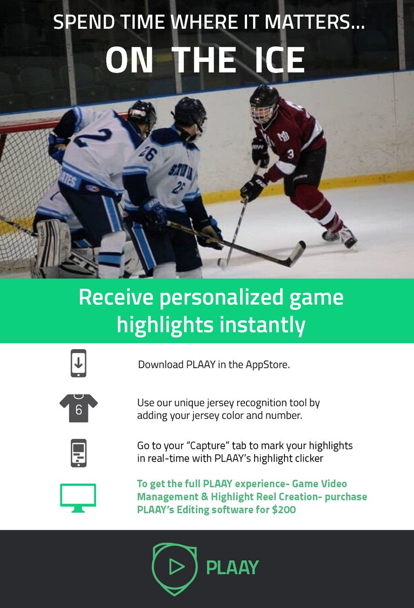 OneHockeyEvents's tweet photo. Receive personalized Game Highlights Instantly from OneHockey's new Partner @PLAAYSports #OneHockey #PLAAY https://t.co/MhIys6x7OP