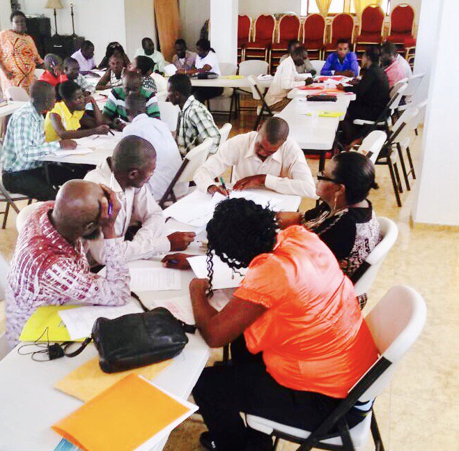 DisabRightsFund's tweet photo. #RaniphSud advocating in front of local gov for the right to inclusive reconstruction following hurricane Matthew #SDG11 #DRFGrantees #Haiti https://t.co/AF7X9hbeIE