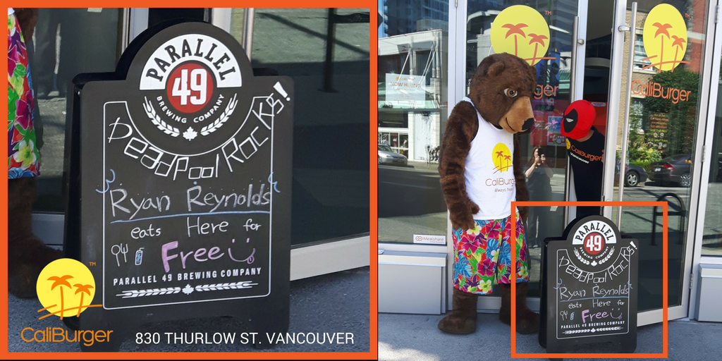 CaliBurgerVan's tweet photo. Welcome back @VancityReynolds! Come by 4 free burger &amp; we'll give 20% of sales that day to @MichaelJFoxOrg. Spread word so we can give more! https://t.co/bCKhq31xGB