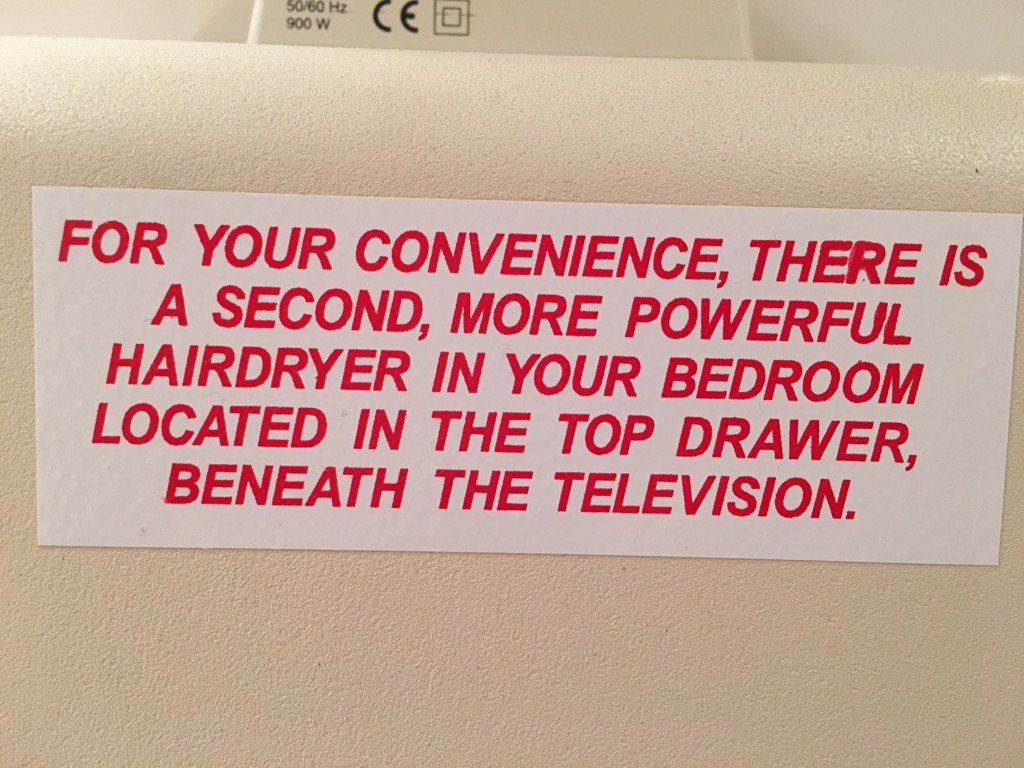 Yeah, thanks, Marriott. But actually I'm in a hotel at the moment. (And how come you know so much about my bedroom?)