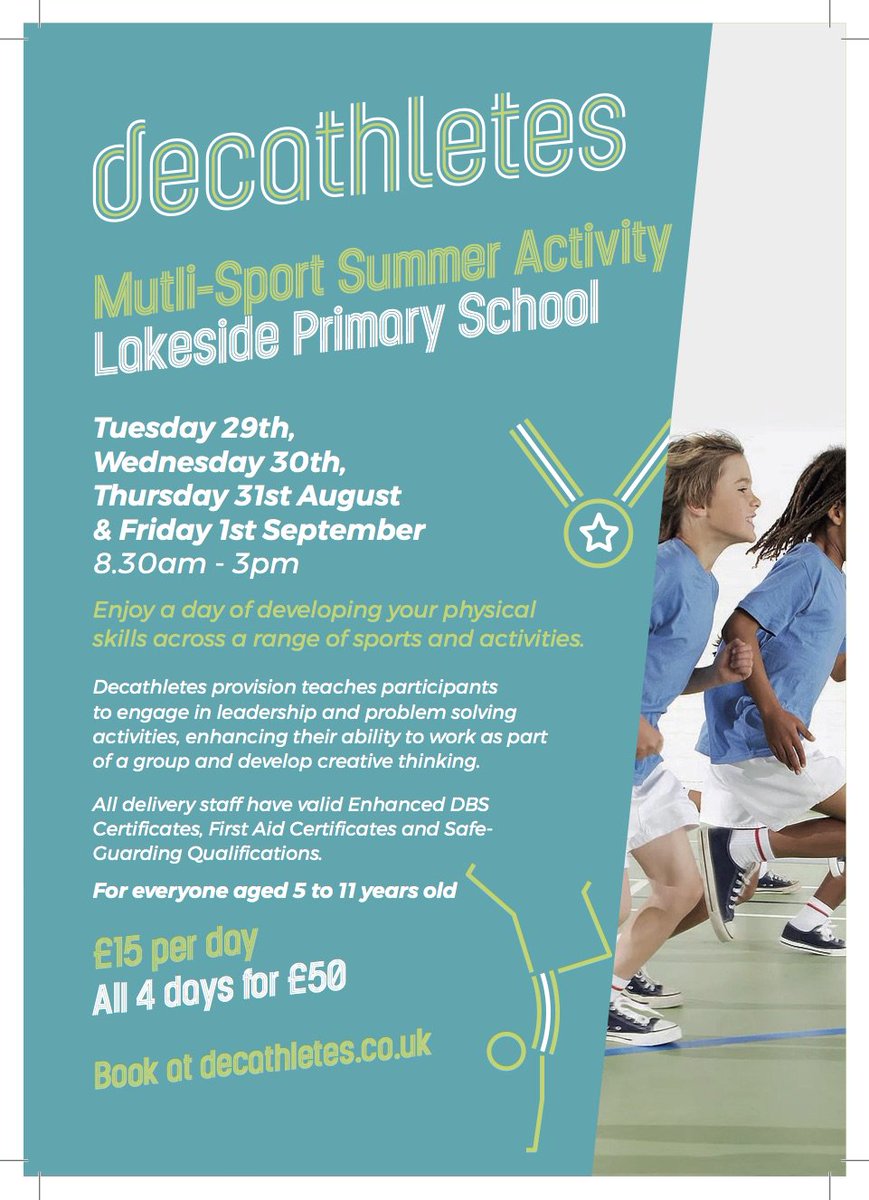 DecathletesUK's tweet photo. Don't miss out on the @LakesideCardiff Decathletes activities and courses! Book now at https://t.co/hLYmKANczz #lakesidecardiff #dontmissout https://t.co/9HAYb3YJqx