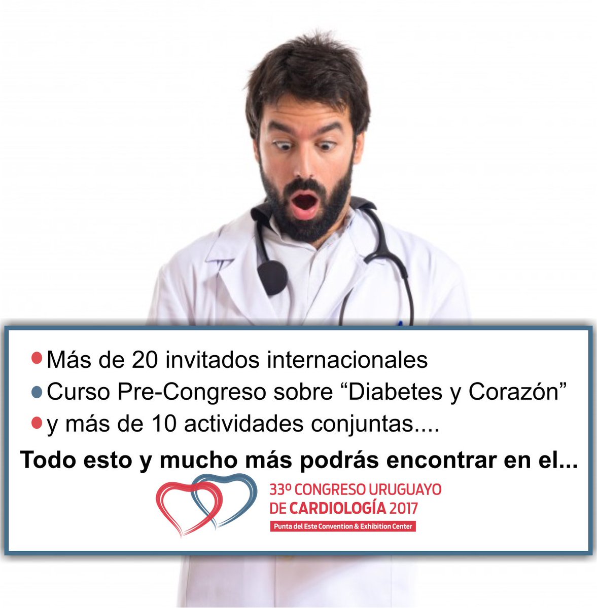 Enterate de todas las actividades del congreso en nuestro sitio web cardiopunta2017.uy #cardiopunta2017