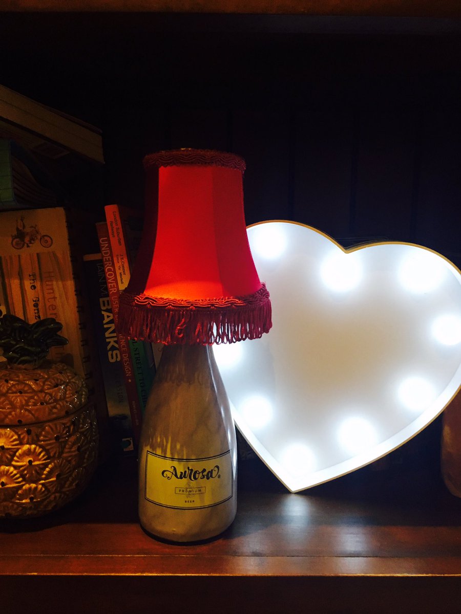 Using my #beerforher bottle as a lampshade <a href="/Aurosa_Official/">Aurosa_Official</a>  #aurosadesign