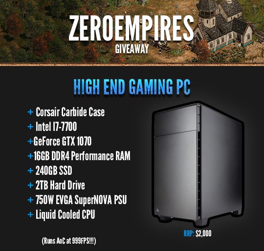 I'm running a giveaway for a $2,000 High-End Gaming PC - Free to enter!
Enter Here: bit.ly/ZEGiveaway