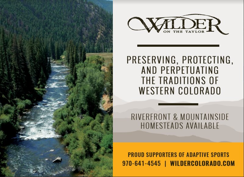 WilderColorado's tweet image. Wilder is proud to sponsor the 22nd Annual Crested Butte Open in support of the @AdaptiveCB Read more at bit.ly/2vxAcDQ