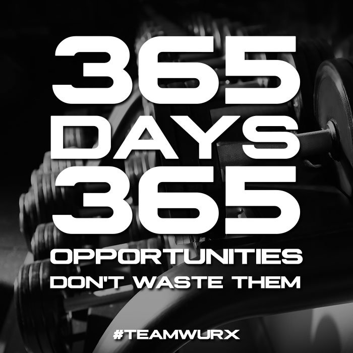 Everyday is opportunity to get better. Don't waste it #MondayMotivation #TeamWurx #WurxNutrition #MondayMorning