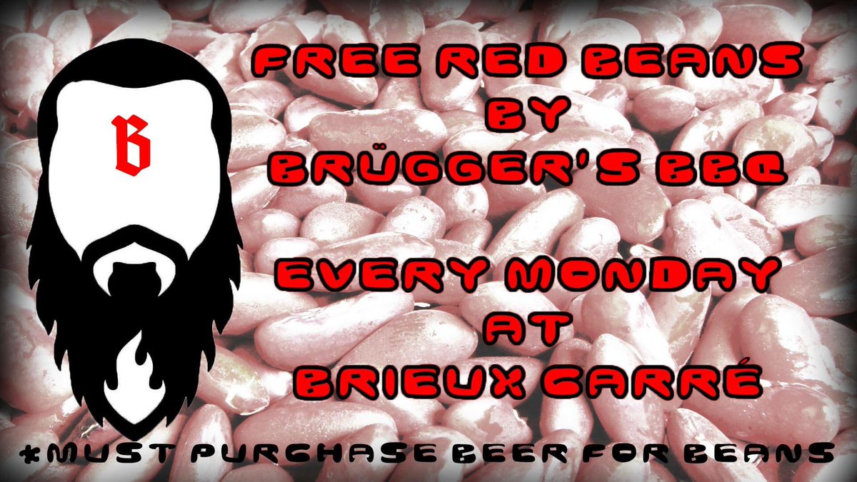 FREE!!! Get Weird Wit It Beer Soaked Red Beans n Rice!!! (w/ Beer Purchase) also avail. Fresh Made Bier Brats $4 and Mexican Cornbread $1