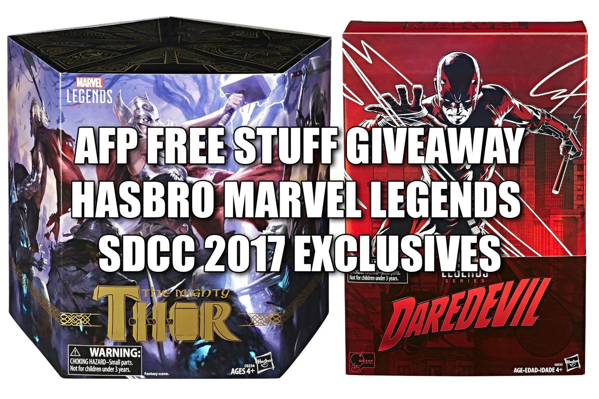 ActionFigPics's tweet photo. Follow @ActionFigPics and RT for a chance to win #SDCC2017 @Hasbro #MarvelLegends exclusives! (https://t.co/tBCfzudOiw) #Thor #Daredevil https://t.co/UbYyrhdhbm