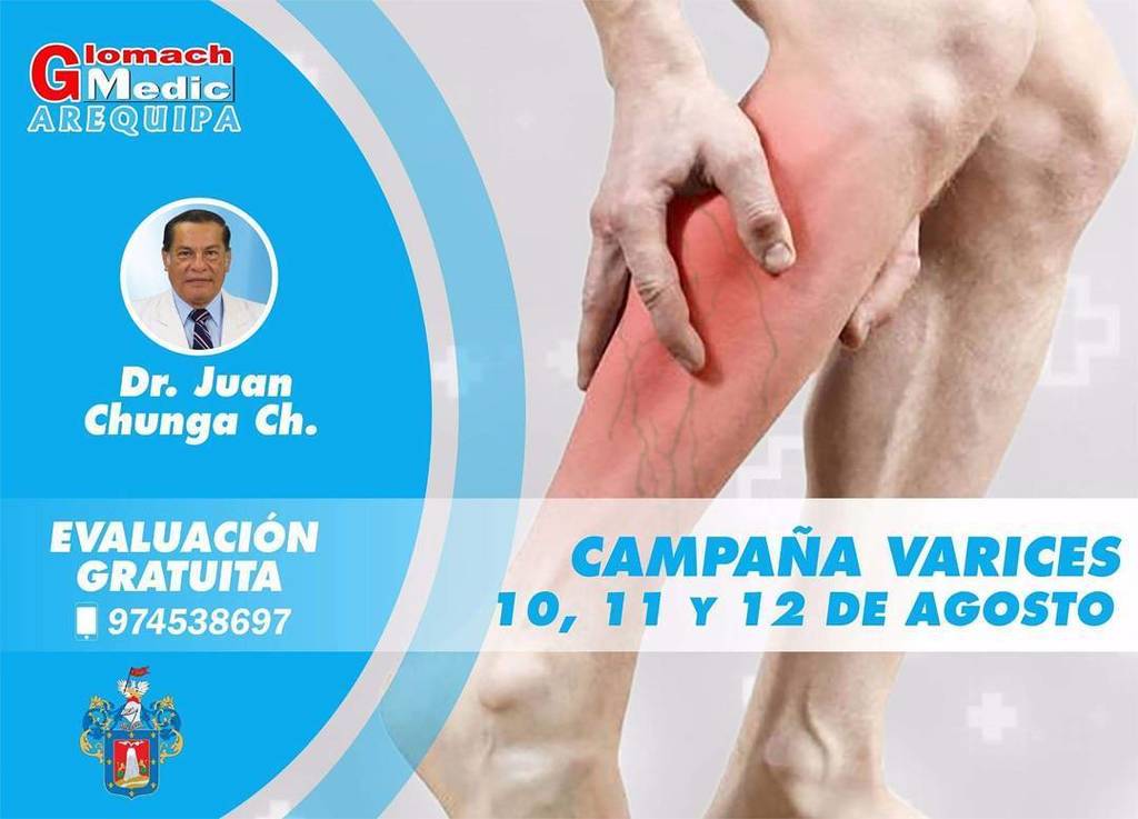 VaricesGlomach's tweet photo. El Dr. #Chunga y su equipo vuelven a #Arequipa para llevar el mejor tratamiento contra las #Varices
Los esperamos #NoVaricesEl Dr. #Chunga… https://t.co/XJsOi3Ar9d
