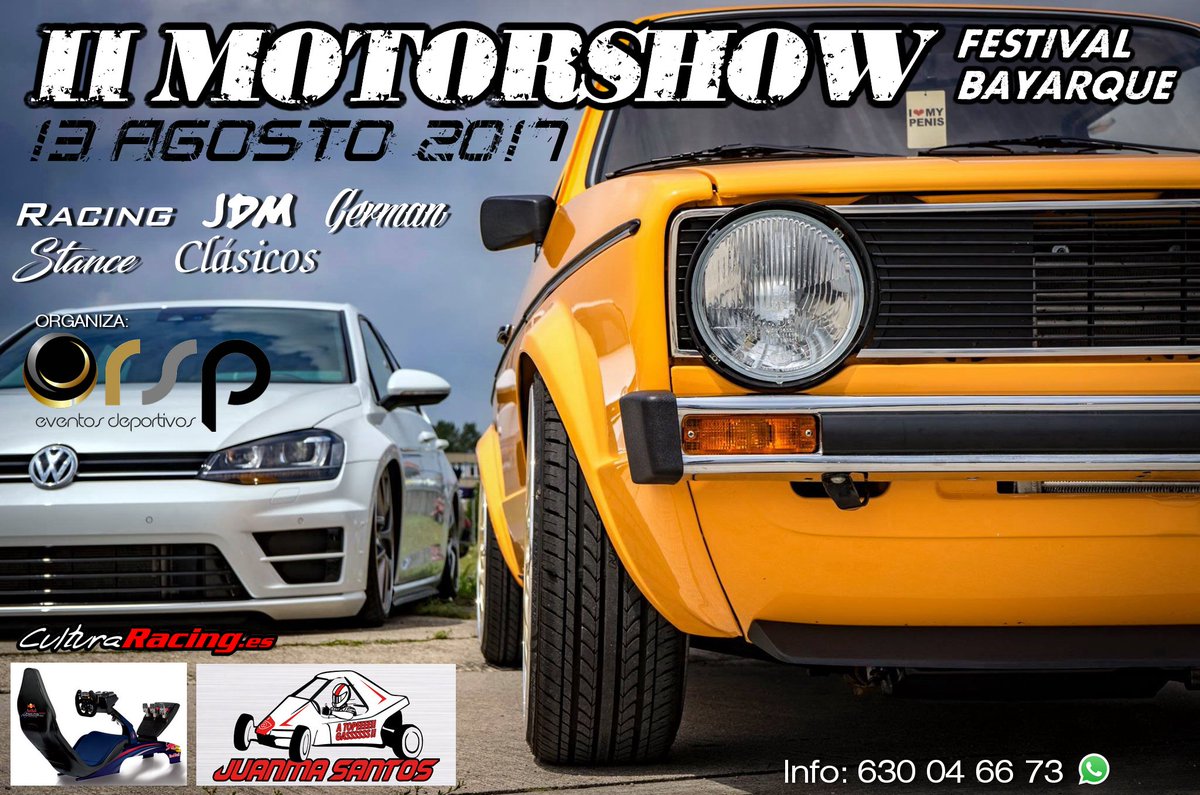 CulturaRacing's tweet photo. 13 de Agosto, Gran #QDD de #coches #stance #racing #clasicos #jdm #japos en #Bayarque 

info: https://t.co/acO1frp8vm

No faltes!! https://t.co/P7fXFLd39m
