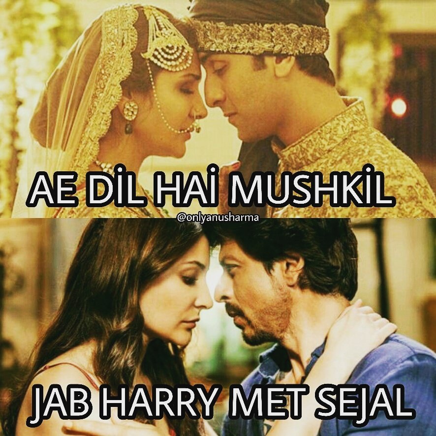 AnushkaAddicts_'s tweet photo. ADHM&amp;JHMS 💕 @AnushkaSharma @iamsrk #RanbirKapoor #bollywood #AeDilHaiMushkil #JabHarryMetSejal #queen #kings #bollywoodactor https://t.co/dKZH9PLuHx