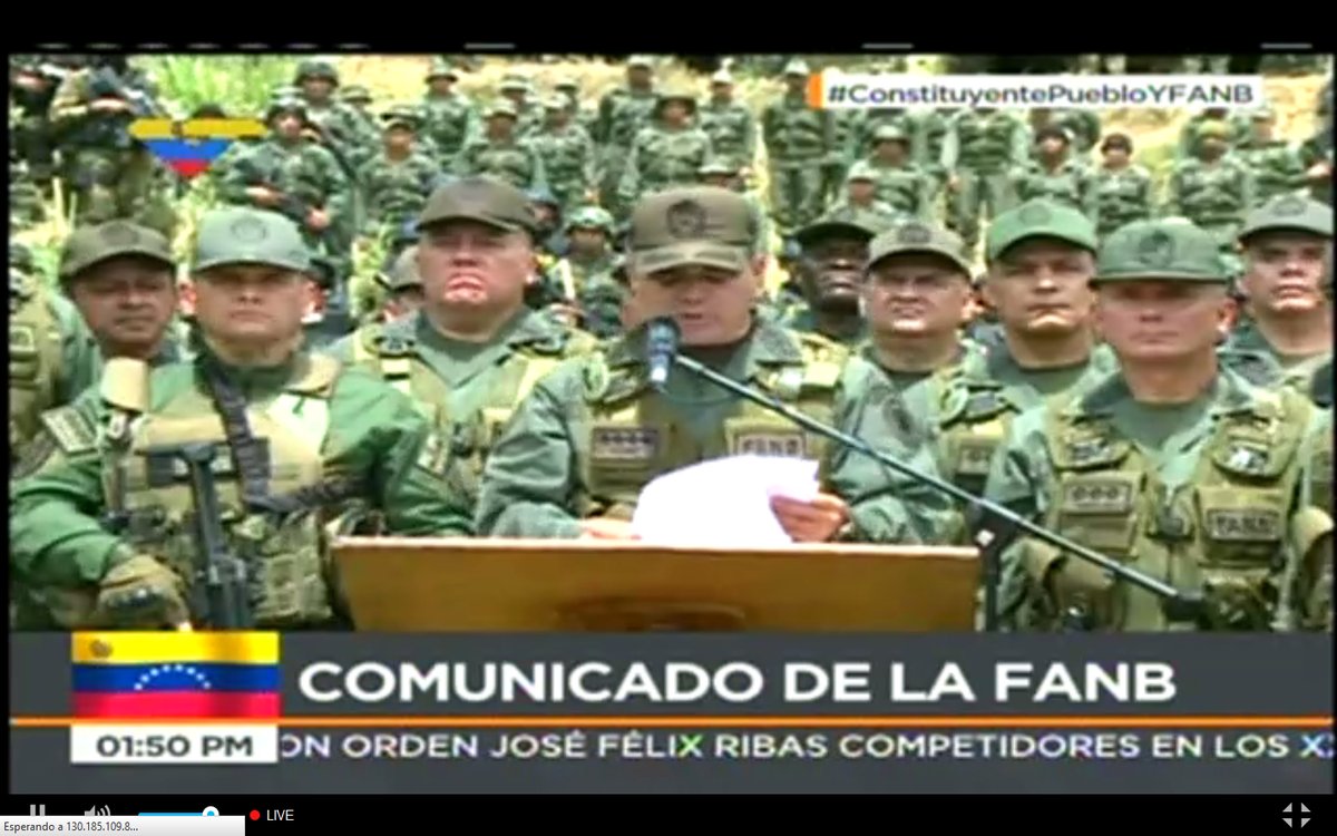 Gob_Guarico's tweet photo. Min. @vladimirpadrino: "Ataque a Fuerte Paramacay estaba previsto ser ejecutado ante las elecciones de la ANC"
#7Ago https://t.co/eyCBBlvkuR