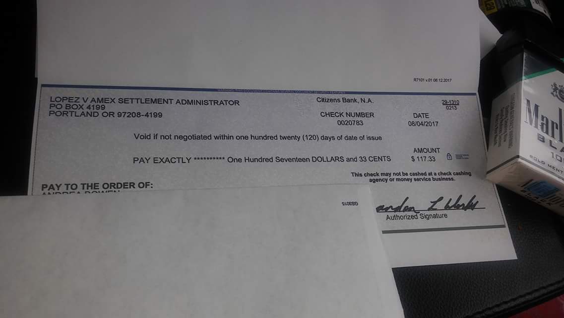 nategodwin's tweet photo. Lopez v Amex $117.33 checks are out.#dynobit https://t.co/1XCh7T3TgA