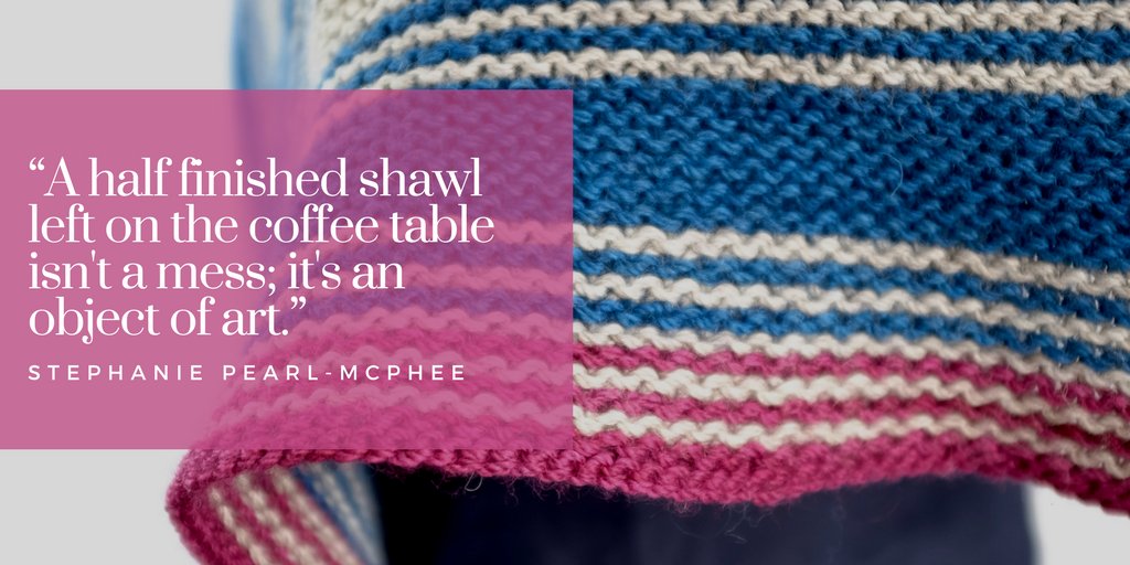 Do you have your very own half finished shawl on the coffee table? 
You can always make up for it: bit.ly/2qMaOUV