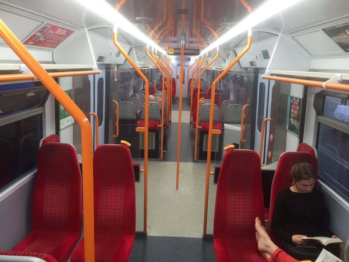 AnnetteGoodger's tweet photo. Empty train out of #Waterloo with #carnageontheconcourse ?  What you up to @SW_Trains ? https://t.co/3aADe3halm