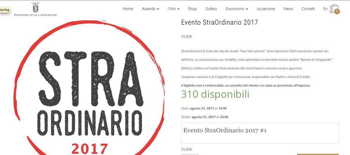 Da oggi è possibile acquistare i biglietti per partecipare all'evento più #Straordinario della #Sicilia.
villagrande.it/prodotto/event…