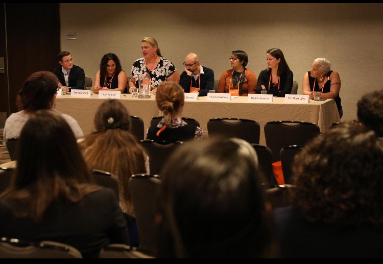 NIJC's tweet image. NIJC's @khzwick spoke at #LavLaw2017 on panel w/ other experts about #immigration &amp;amp; #LGBT rights during a Trump administration.