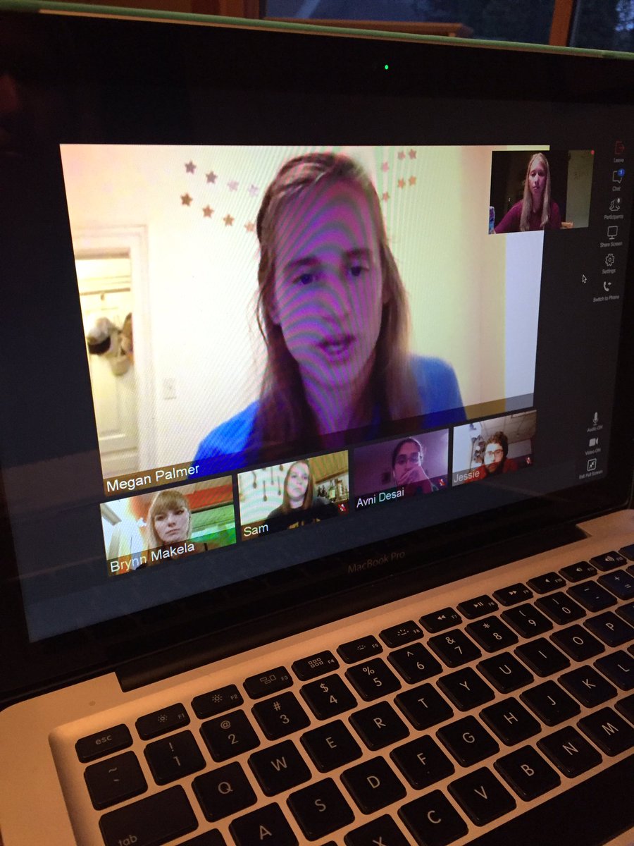 We may have graduated, but #SecMac Science Cohort is keeping the collaboration alive via Bluejeans! @UM_EdSchool