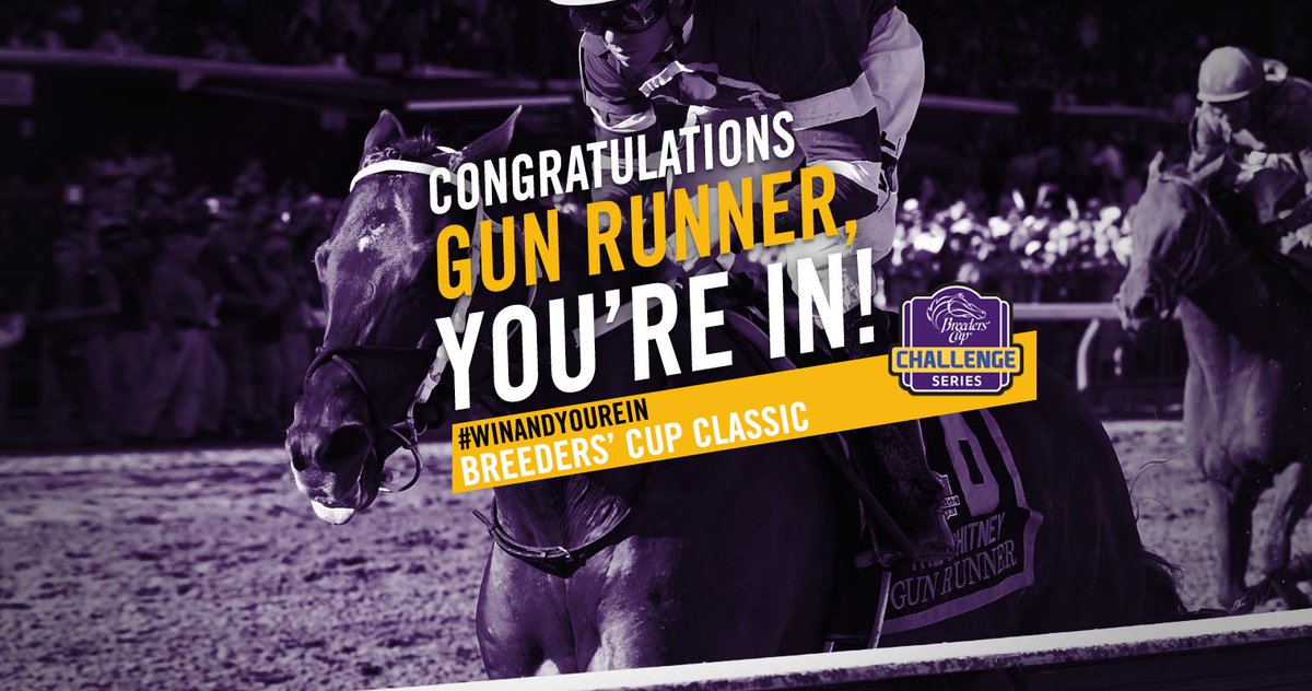 JustinMcDonald's tweet photo. Watch Gun Runner Dominate the #WinAndYoureIN Whitney! #BCSweepstakes - https://t.co/SoaaqLkeZx https://t.co/eXXfEwPAo9