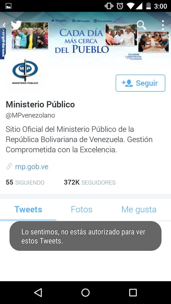 Juandeando's tweet photo. Cuando intentas revisar la cuenta del Ministerio Público venezolano (Tomado a la fuerza), pasa esto. #RipMP https://t.co/sb9iN0YNiI