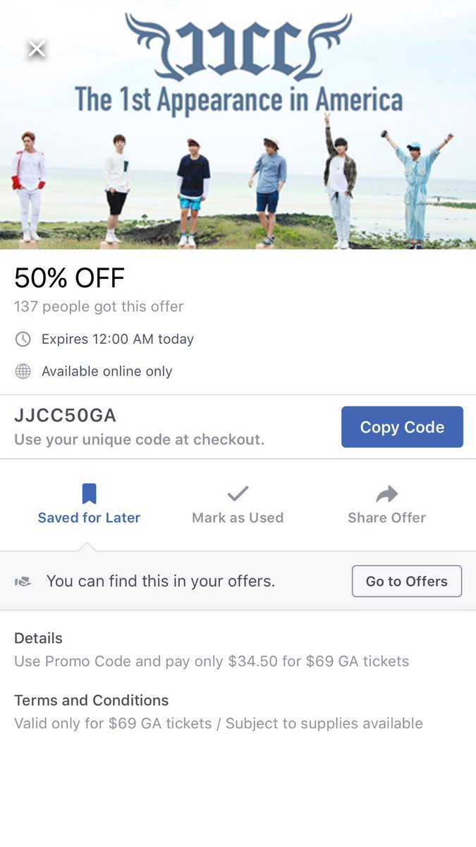Hallyufied's tweet photo. Been on the border to see #JJCC in #Houston? GA tickets are 50% off to see them! #kpop https://t.co/qoFPyeBQqn