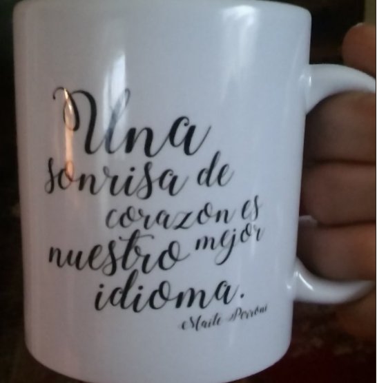 NataliaMelisova's tweet photo. Mi @MaiteOficial Yo tengo mi taza favorita mientras escucha #LOCA🙃🙏☕️♥Mil besos desde Eslovaquia 🇸🇰Te amamos ♥#locamania @CarolinaPalomo https://t.co/2KOXK2CZra
