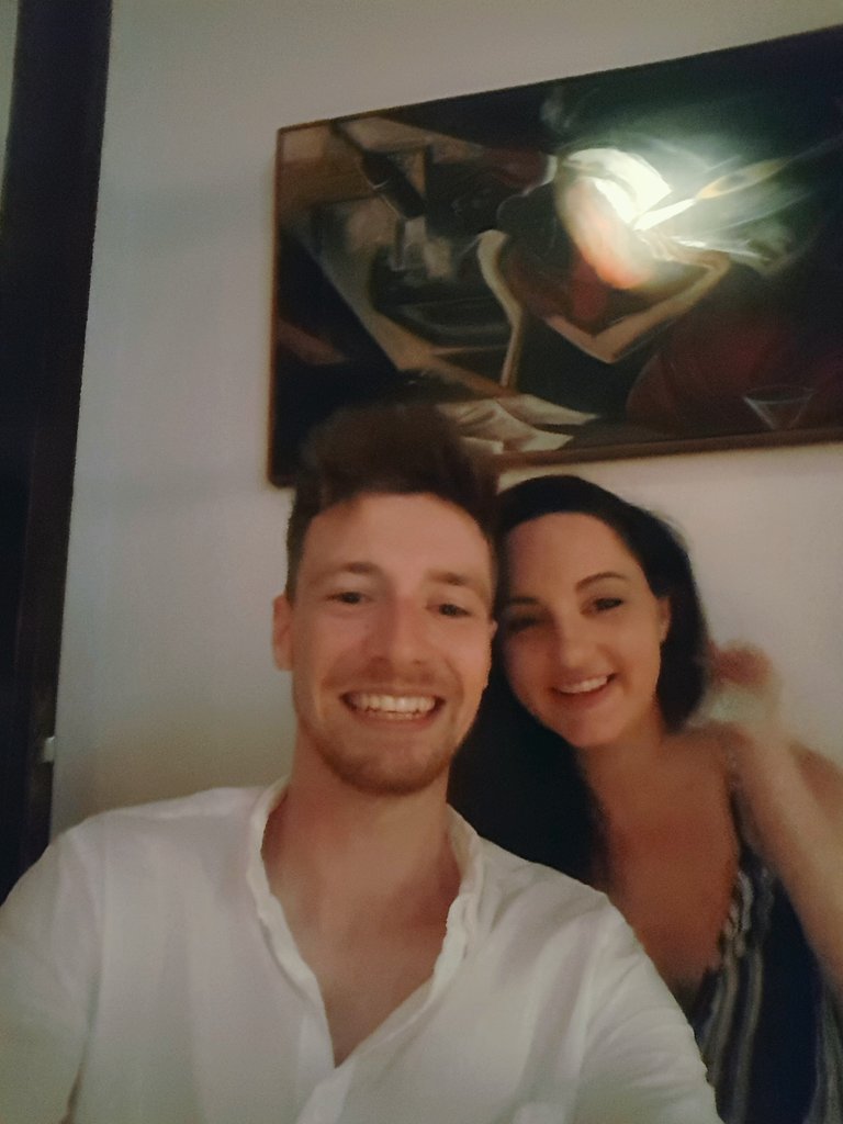 Rach_HP's tweet photo. All smiles in Santorini https://t.co/yctjUBOWAY