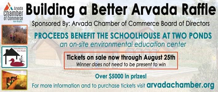 YNMArvada's tweet photo. @ArvadaChamber Building a Better Arvada Raffle.  Tickets on sale till August 25th. #chamberpride #twoponds #Arvada https://t.co/NDAf2BPwB8