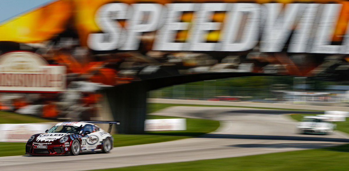 IMSA's tweet photo. Corey Fergus also took home the win in Sunday's #GT3USA race, sweeping the two Road America events.

READ: https://t.co/96PpwNdF0r https://t.co/5x1iDCIftF