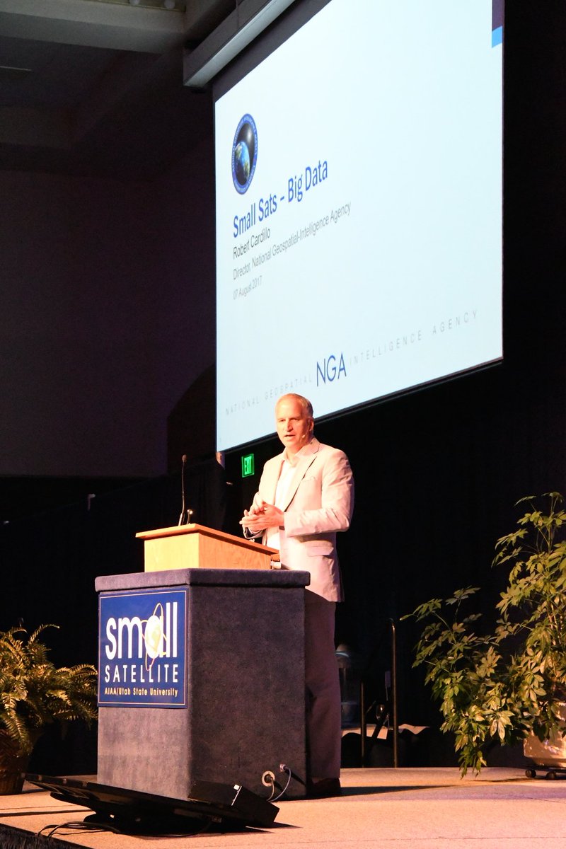 NGA_GEOINT's tweet image. "We have more access to more information about our planet than any time in history." - NGA Director Cardillo #smallsat #SmallSat2017